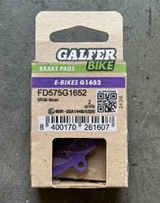 Galfer Brake Pads for SRAM Maven FD575 G1652 Ebike Electric Bike Purple ECE R90