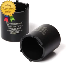 Spindle Socket, 6 Outer Black, 6 Lug, Remove Spindle Nuts