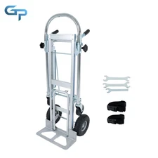 Aluminum 3 in 1 Convertible Hand Truck 1000 LBS Capacity Heavy Duty Dolly Cart