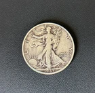 1943-S WALKING LIBERTY SILVER HALF DOLLAR  ~ VF  ~  90% SILVER