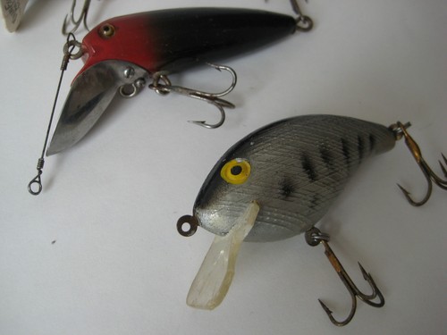 vtg FISHING LURE LOT bait jig tackle ThinFin Dae Yang pre rapala fatso crankbait - Picture 2 of 5