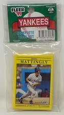 1991 Fleer New York Yankees MLB Baseball Complete Team Set Sealed Treat Vintage!