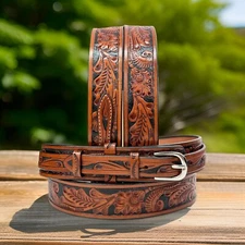 Ranger Heavy Duty Texas Western Gun Leather Work Tool Belt 1.3 Thick Belt