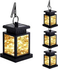 Outdoor Waterproof Solar Lantern Hanging LED String Light Garden Lamp Patio Yard