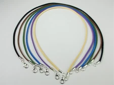 Suede Leather Necklace- Surfer Choker Necklace 3mm w/ Silver Lobster Clasp