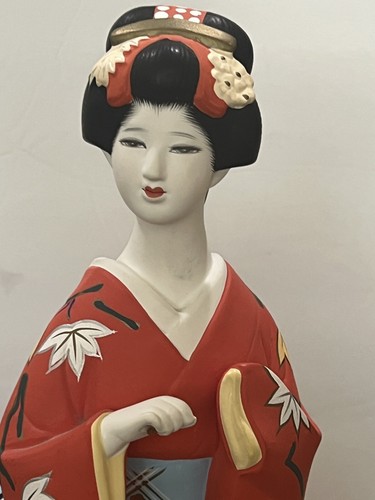 Figura Doncella Canción de Otoño Canciones de las Temporadas Muñeca Hakata 1985 Japón 14,5”h - Imagen 15 de 20