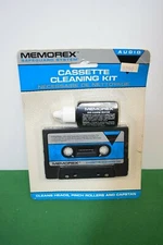 Memorex Safeguard System Cassette Cleaning Kit Audio-In original packaging.