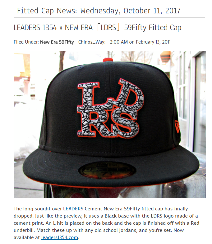 SAMPLE Leaders 1354 LDRS Cement Print New Era Fitted Cap Hat  display picture 2