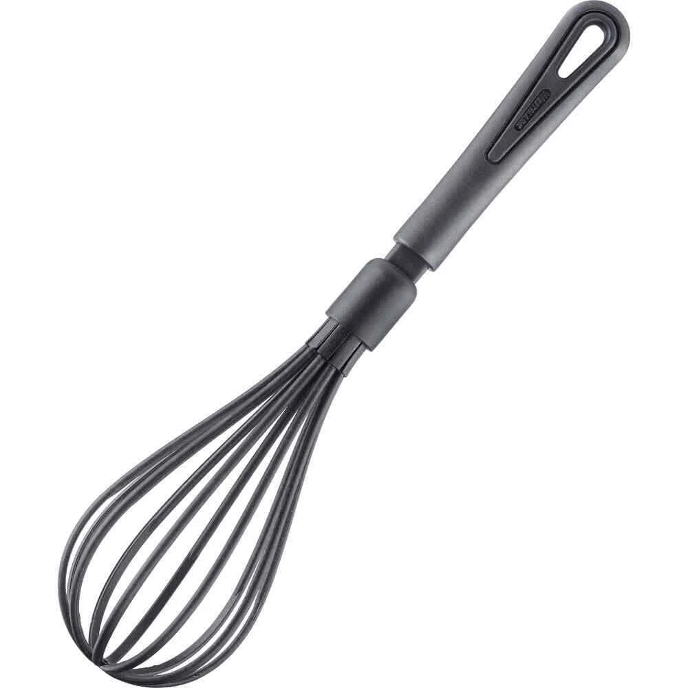 Westmark Set di utensili da cucina, 6 Pezzi, Paletta, cucchiaio, schiumarola, servispaghetti, mestolo, schiacciapatate, Plastica, Gentle, Nero, 283522E6