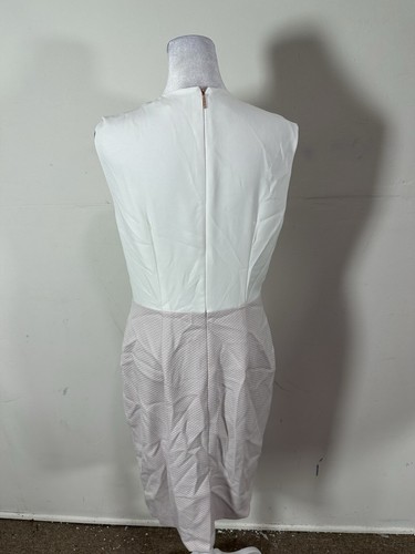 Ted Baker Women’s White Colored Sheath Size 3 - Picture 5 of 8