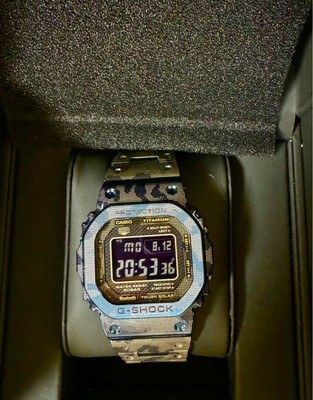 Casio G-Shock GMW-B5000TCF-2, brandneues Titan, quadratisch, blau,...