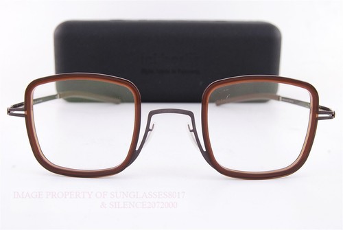 Brand New ic! berlin Eyeglass Frames Doyoon Teak-Mahagony-Nought Men Women 42mm - Picture 3 of 7
