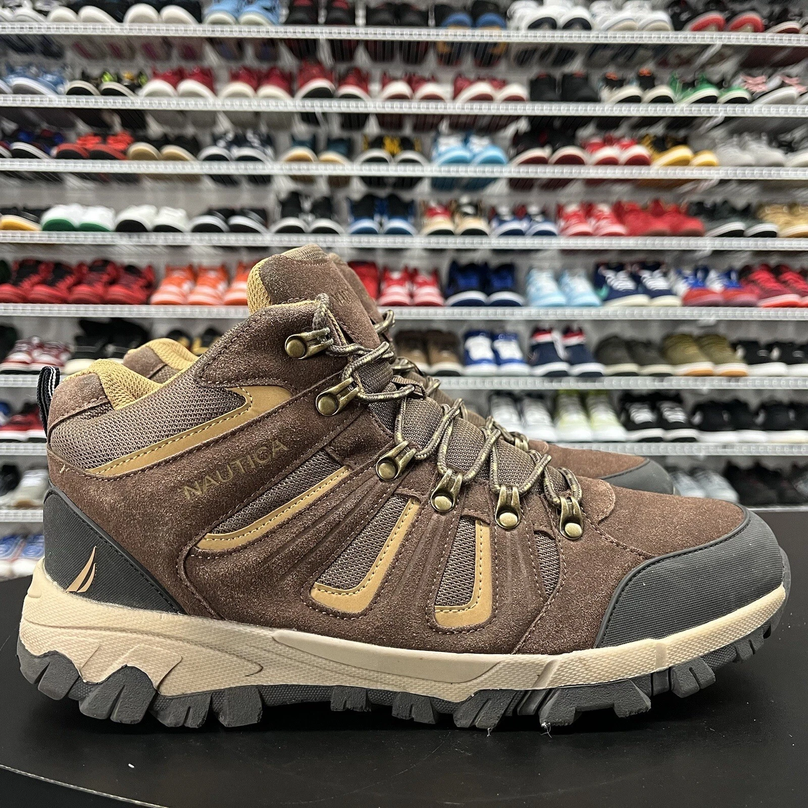 Nautica Hiking Boots Brown Visto Mid Rise Men’s Size 12