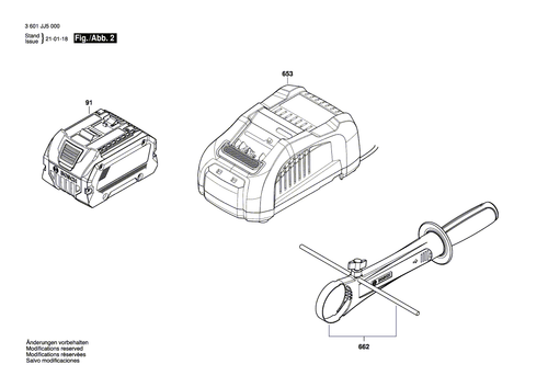 Bosch Ersatzteile für GSR 18V-150 C Akku Schrauber - 第 2/54 張圖片