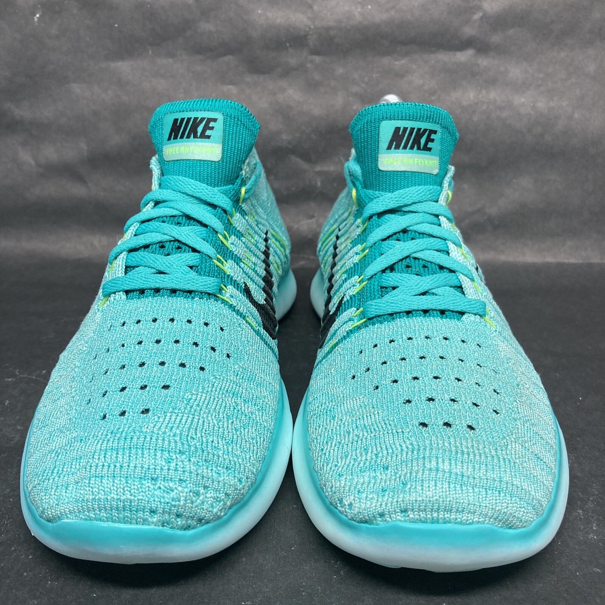 Nike Free RN Flyknit Running Athletic Shoes Hyper Turquoise 831070