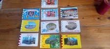 Vintage Lot  (10)  assorted    UNITED  STATES  SOUVENIR POSTCARD  FOLDERS