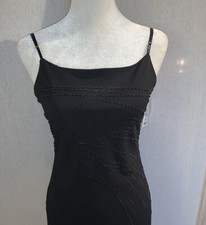 NEW Heart Soul Med Little black Dress Bling spaghetti Straps Sexy