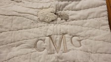 Pottery Barn Kids Sleepy Sheep Toddler Quilt Monogrammed CMG