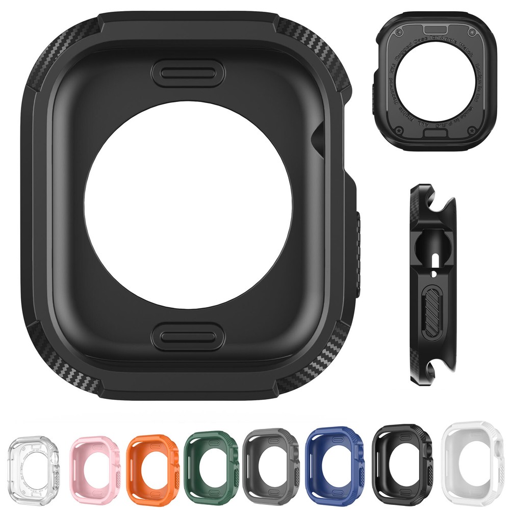 Silicone TPU Bumper Frame iWatch Case Cover For Apple Watch S10 9 8 7 6 5 4 SE