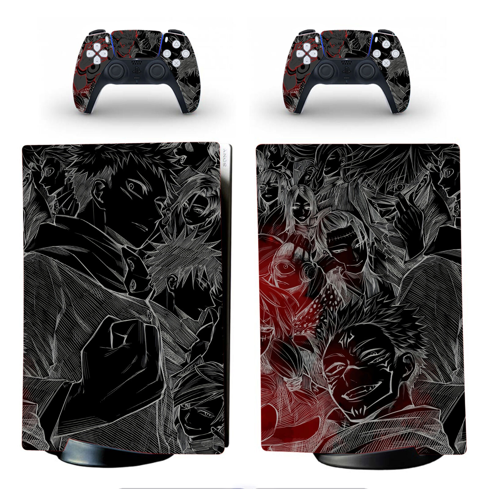  Ps5 Stickers Full Body Vinyl Skin Decal Cover for Playstation 5  Digital Edition Console Controllers (Digital Edition, Black Glass) : Video  Games