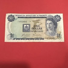 Bermuda 1 Dollar 1979 Pick #28b Extra Fine - Serial #450864
