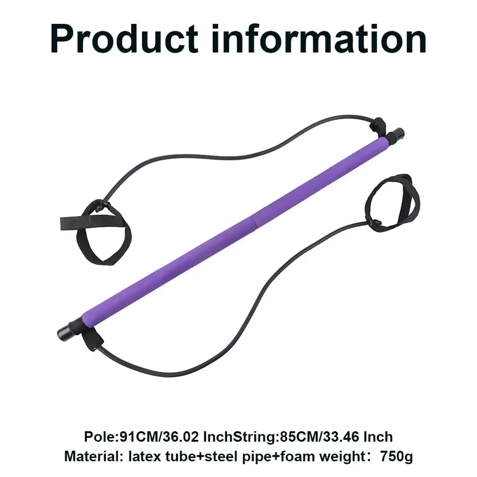 Pilates Modelando el Cuerpo Equipo de Fitness Banda de Resistencia Aprieta los Músculos Foto 4 de 4