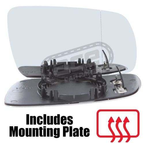Skoda Fabia Mk1 Hatchback 2000-2007 Heated Wide Angle Mirror Glass Drivers Side