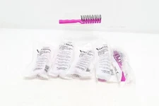 6 pack of 7 Rows VENT BRUSH Hair Stylist Brush by The bobby Company -Purple