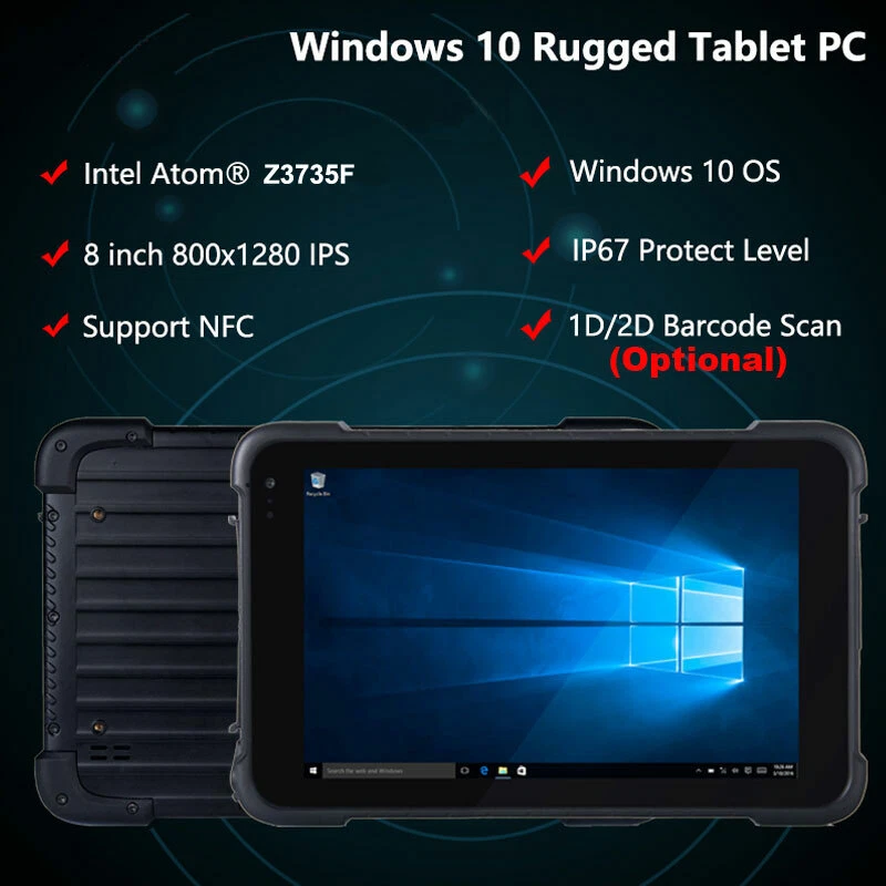 WIFI 4G Windows 10 Rugged Tablet PC Logistics Mobile Phone 2D Barcode Scanner - Image 2 of 4
