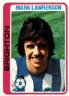 Mark Lawrenson / Brighton : Vintage Topps Football Card #234 from 1979