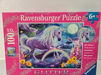 Glitter Unicorn Puzzle 100 XXL Piece Jigsaw for Kids - 129805 NIB ...