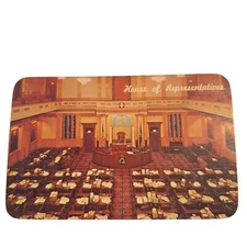 Postcard House Of Representatives Capitol Building Lansing Michigan Chrome