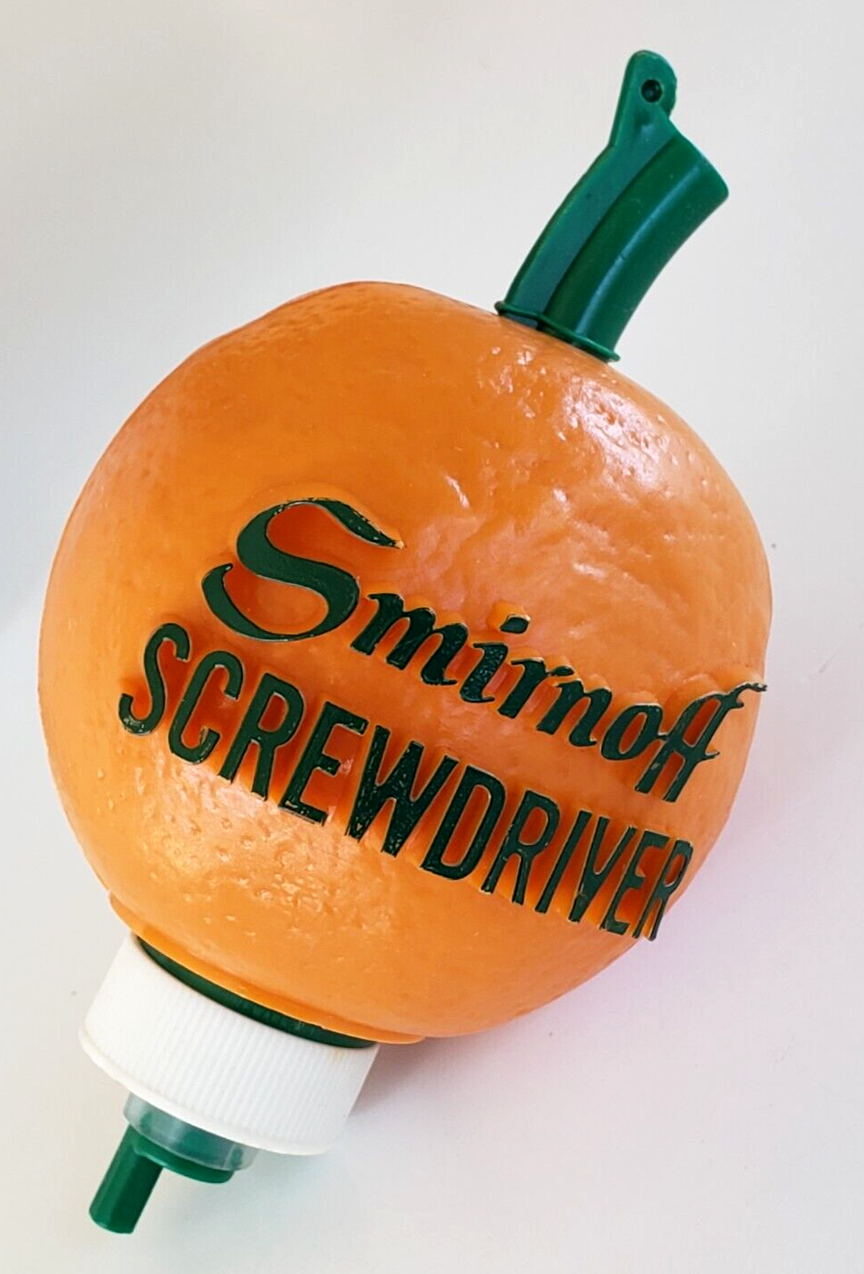 Vintage Smirnoff Screwdriver Orange Bottle Pourer Plastic Liquor Dispenser