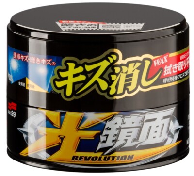 SOFT99 NEW SCRATCH CLEAR DARK 200g Wachs verleiht Glanz, kaschiert Unebenheiten