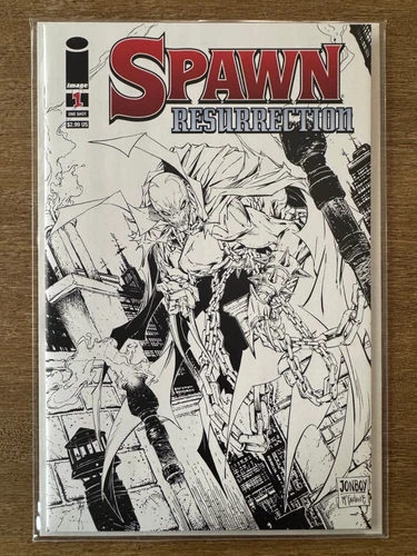 Spawn Resurrection #1 Todd McFarlane Jonboy Meyers B&W Sketch Variant Rare