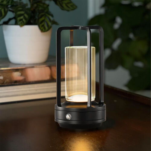 LED Touch Nachttischlampe wiederaufladbar kabellos Kunststoff Licht für Zuhause - Bild 11 von 11