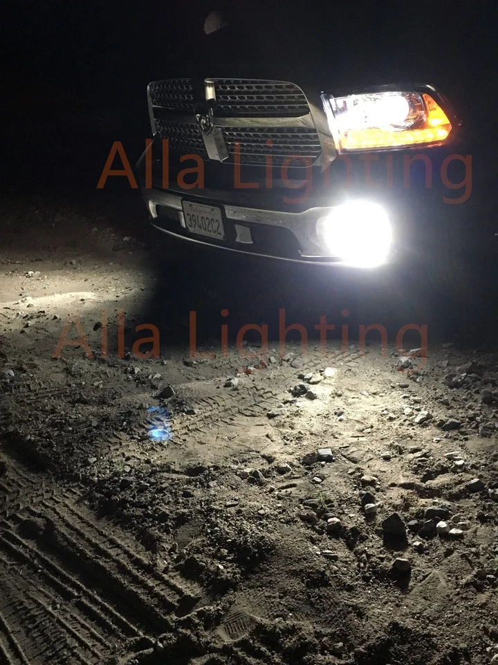 Противотуманные фары дальнего света AllaLighting 9000LM H8, DRL, комплект для модернизации угловой лампы белый - Изображение 2 из 4