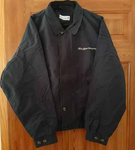 NEW Ford Motor Company Embroidered Jacket Mens Large Full Zip Navy Blue USA - product listing photo