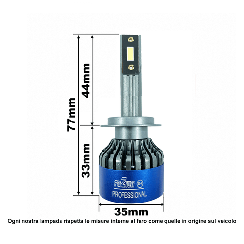 H7 Set LED Matrix 12000 Lumen Canbus Pro FuZion - Photo 6 sur 11
