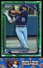 Tai Peete 2024 Bowman Chrome Prospects Lunar Glow Refractors #BCP-9 Mariners