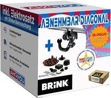 BRINK AHK für VW Jetta Limousine III 05-10 diagonal abn + 13-pol ECS ES SPEZ