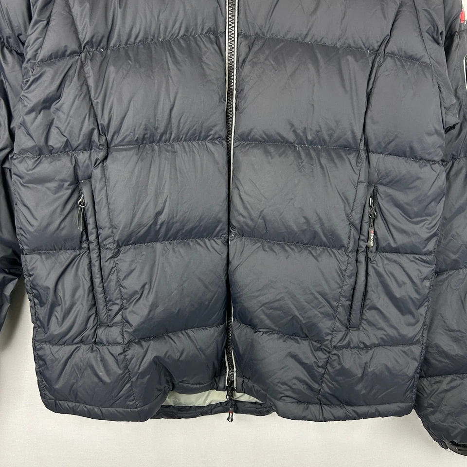 Baffin Goose Down Puffer Jacket Black Full Zip Hideaway Hood Men's Size L - Image 3 of 4