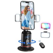 Auto Face Tracking Phone Holder, 360  Rotation Face Body Phone Tripod Smart
