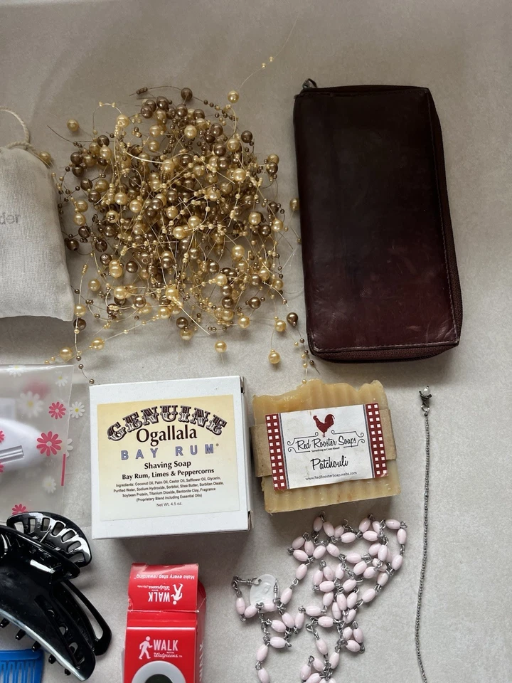 Заколки заколки Scrunchies кожаный бумажник ароматизированный воск мыло шаг счетчик лот - Изображение 2 из 4