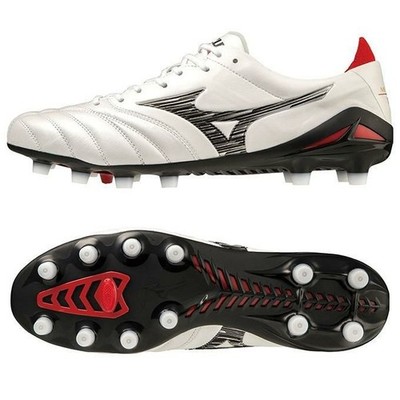 MIZUNO MORELIA NEO IV JAPAN P1GA2330 09 Soccer Cleats White Black 2E Authentic