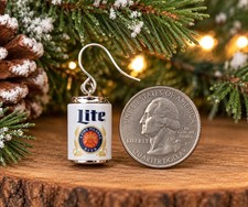 Miller Lite Mini Beer Can Christmas Ornament Novelty Holiday Bar Decor Gift