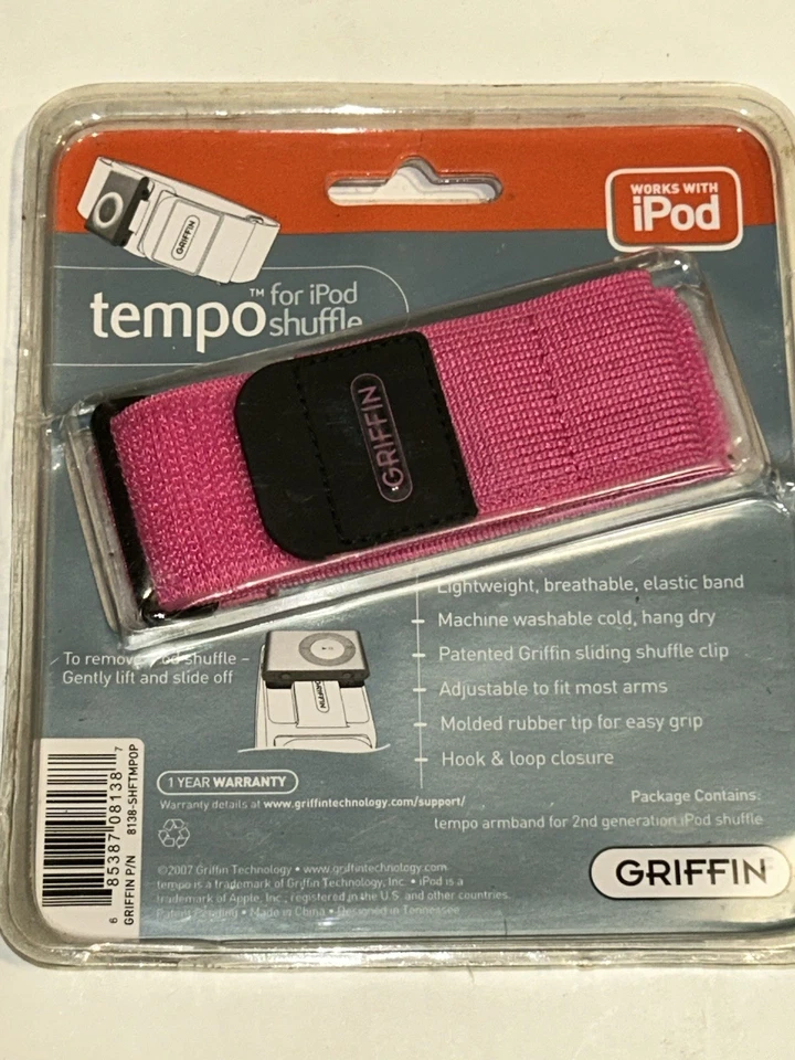 Brazalete Tempo para iPod Shuffle de 2da Generación por Griffin Nuevo en Caja NUEVO Foto 4 de 4