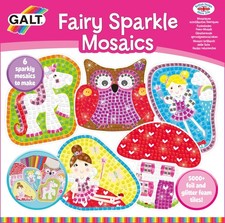 Galt Fairy Sparkle Mosaics Childrens Glitter Mosaic Set Arts and Crafts Kit for