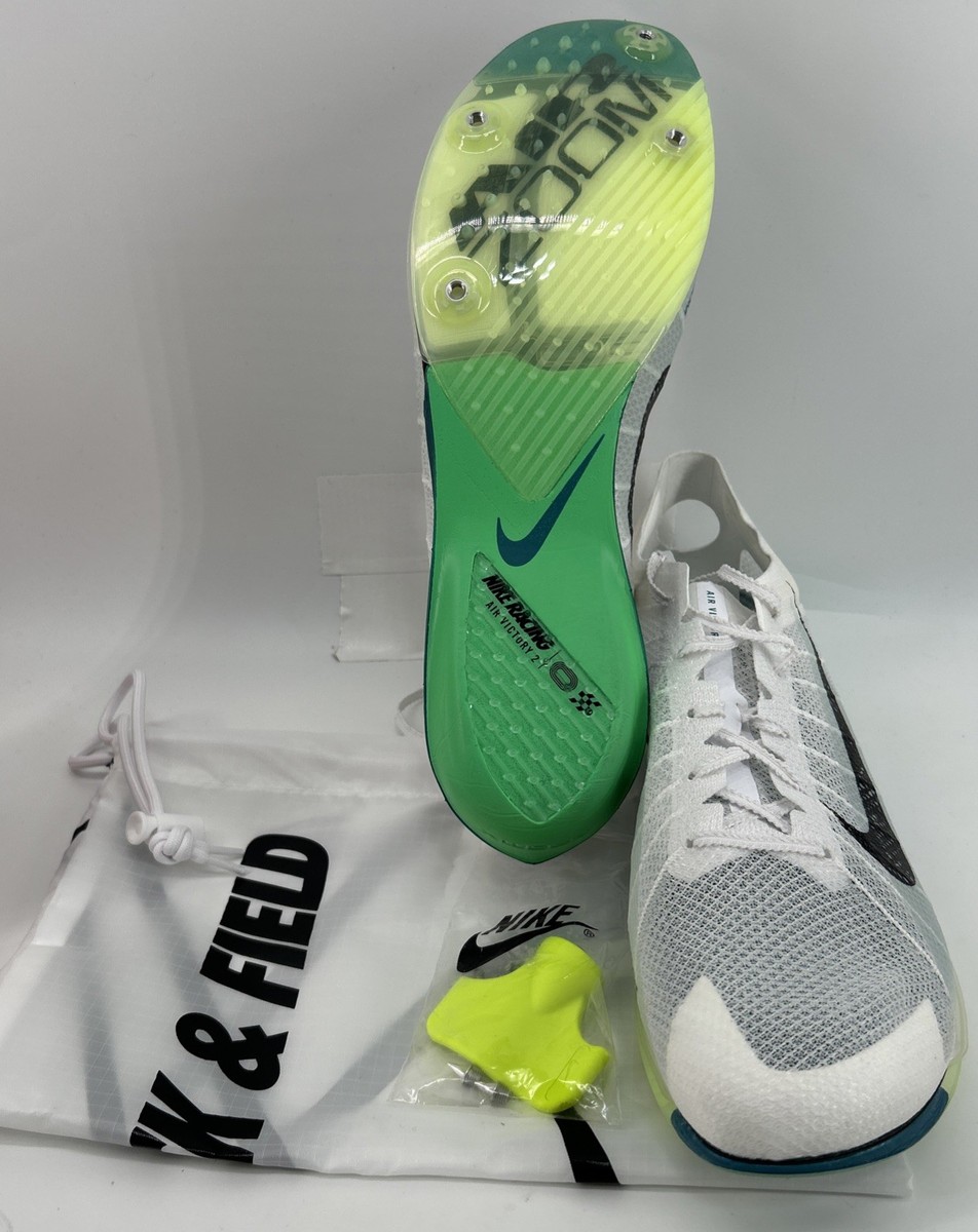 Nike Air Zoom Victory 2 Track & Field Shoes 15 Mens White/Black/Spruce FD8411 fd8411-102.jpg main image 2