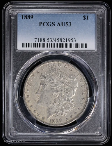 1889-P $1 Morgan Silver Dollar PCGS AU 53
